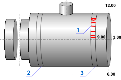 Arrangement of cracks on the welded butt joint W12 Local P.W.H.T