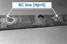 Characteristic damaging of the gasproof panel waterwall tube