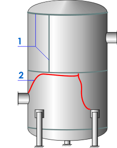 Arrangement of the stress concentration lines