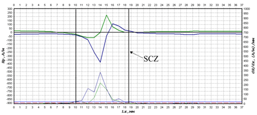 Distribution magnetogram of the self-magnetic leakage field