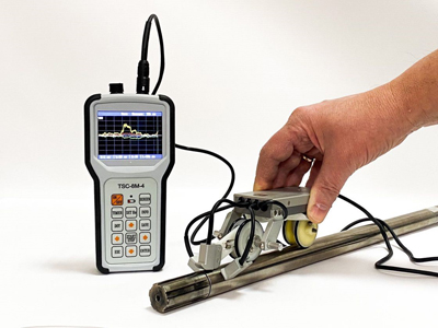Eddy current testing with Type 1-MEC-4 scanning device