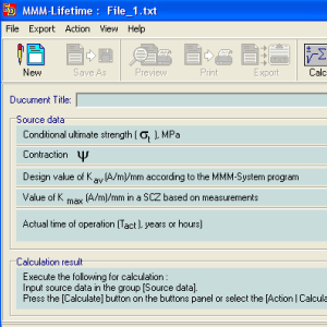 Software MMM-Lifetime version 2.0