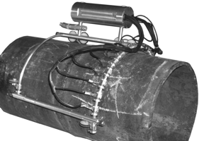 General view of the pipes inspection